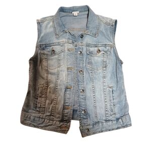 Merona Blue Denim Vest